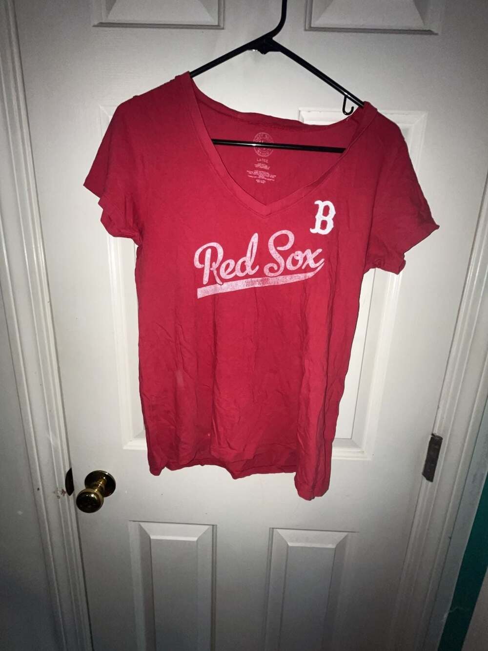 47 Brand Boston Red Sox V-Neck T-Shirt Size Large